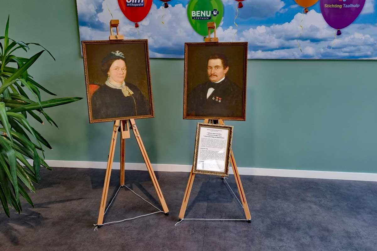 Foto-Willem-Albert-Scholten-en-Klaassien-in-Gezondheidscentrum