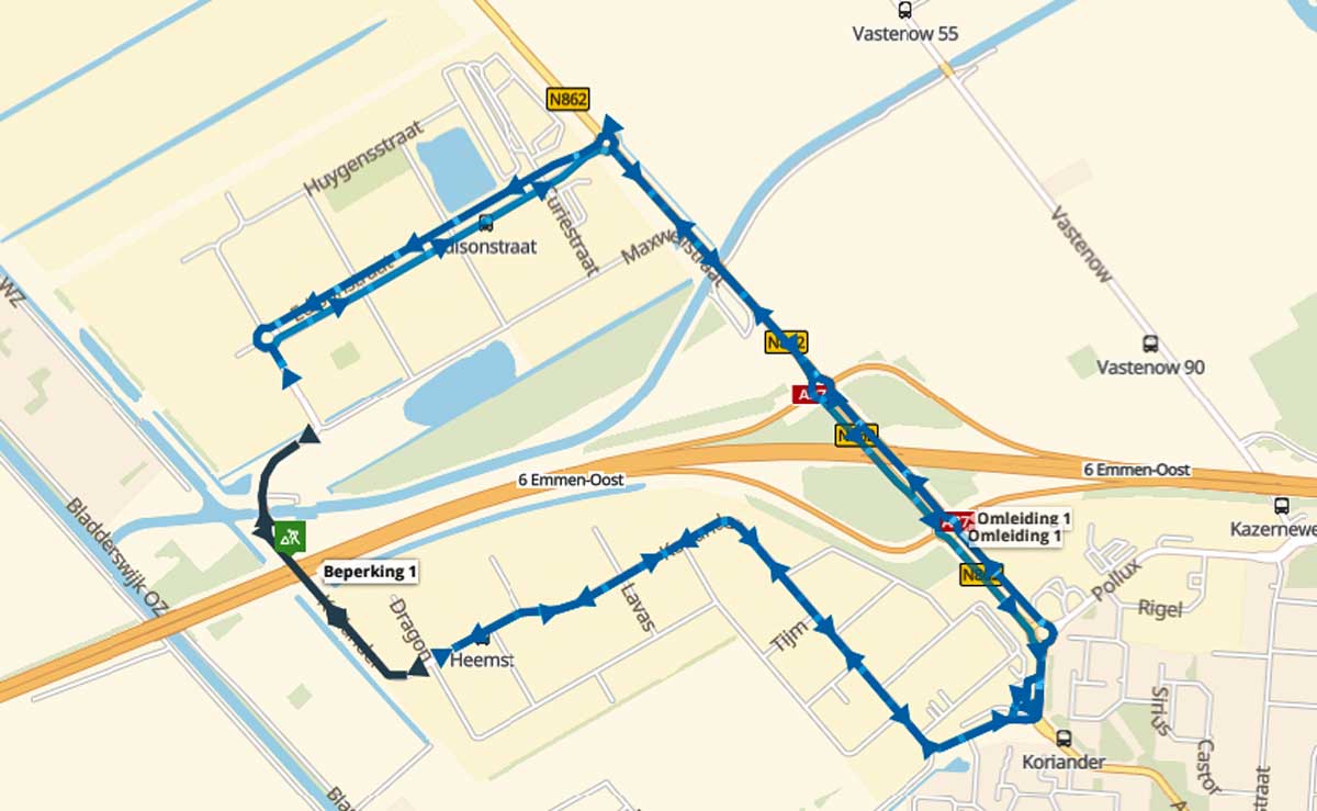 Koriander-wegafsluiting-A37