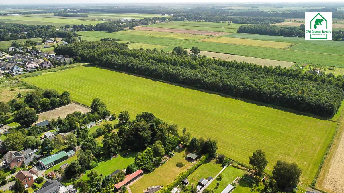 Luchtfoto_Groene-Bevers-CPO-logo